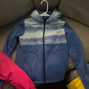 The North Face Blue and Lavender Hooded Jacket